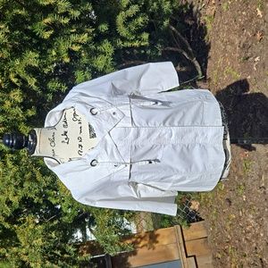 NINE WEST ▪︎ Women's Vintage Cropped Jacket, Crisp White, Size Med, EUC